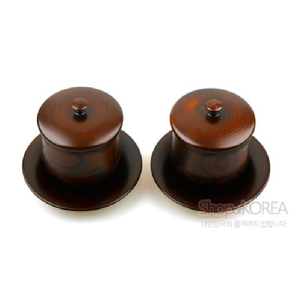 천연옻칠 2인 찻잔세트 전통다기 - 상세 이미지 4