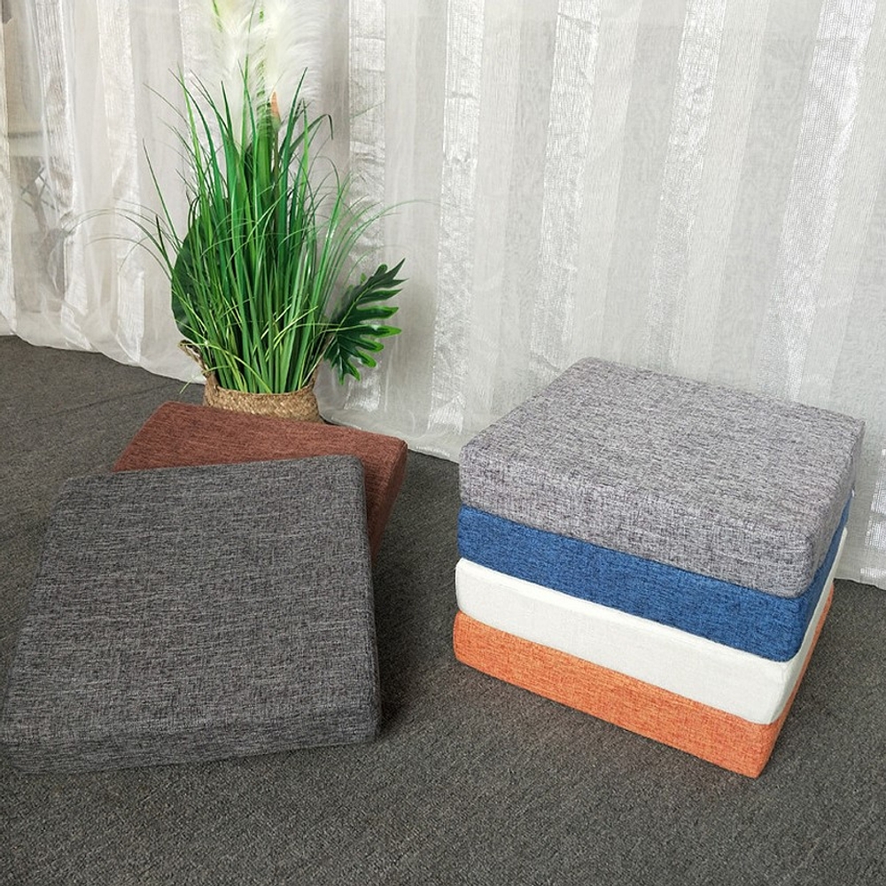 J2K 키높이 사각 방석 두꺼운 방석 좌식쿠션 식탁의자 사무실용 (5cm 8cm) - 상세 이미지 3