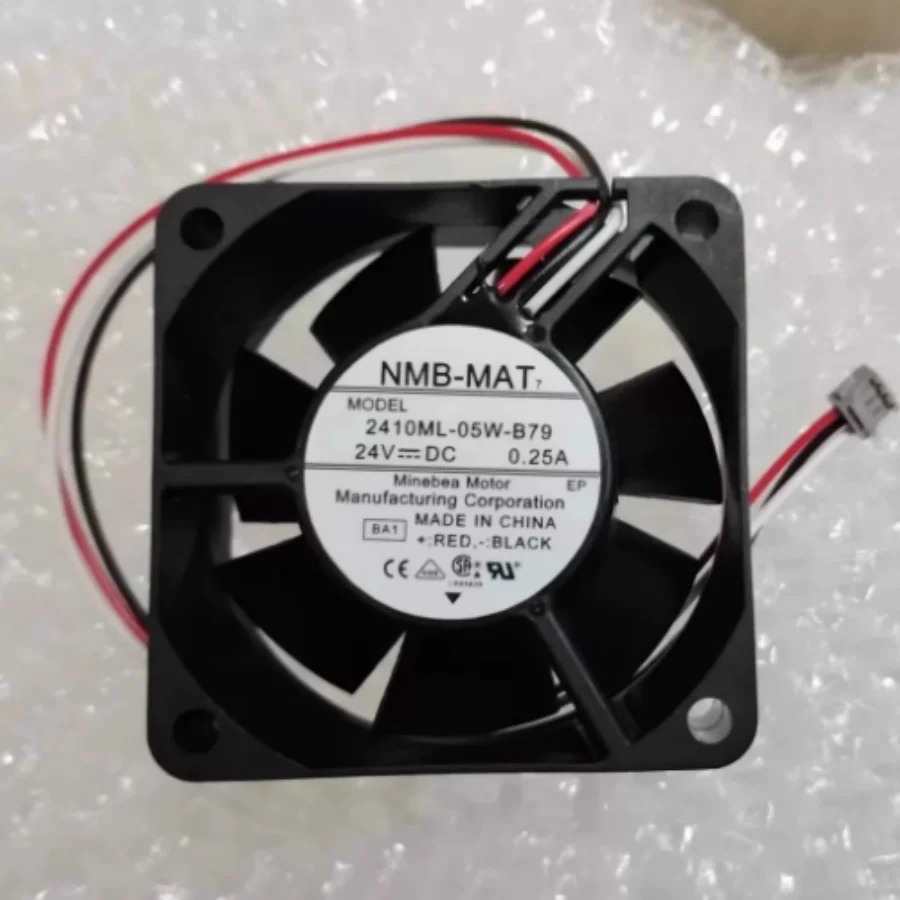 JFG For NMB 2410ML-05W-B70/B79 6025 6CM 24V 0.25A 이볼 베어링 쿨링 팬
