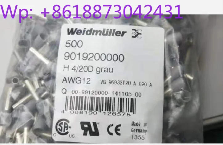 전체 패키지 Weidmller 새 엔드 H4.0/20D 9019200000