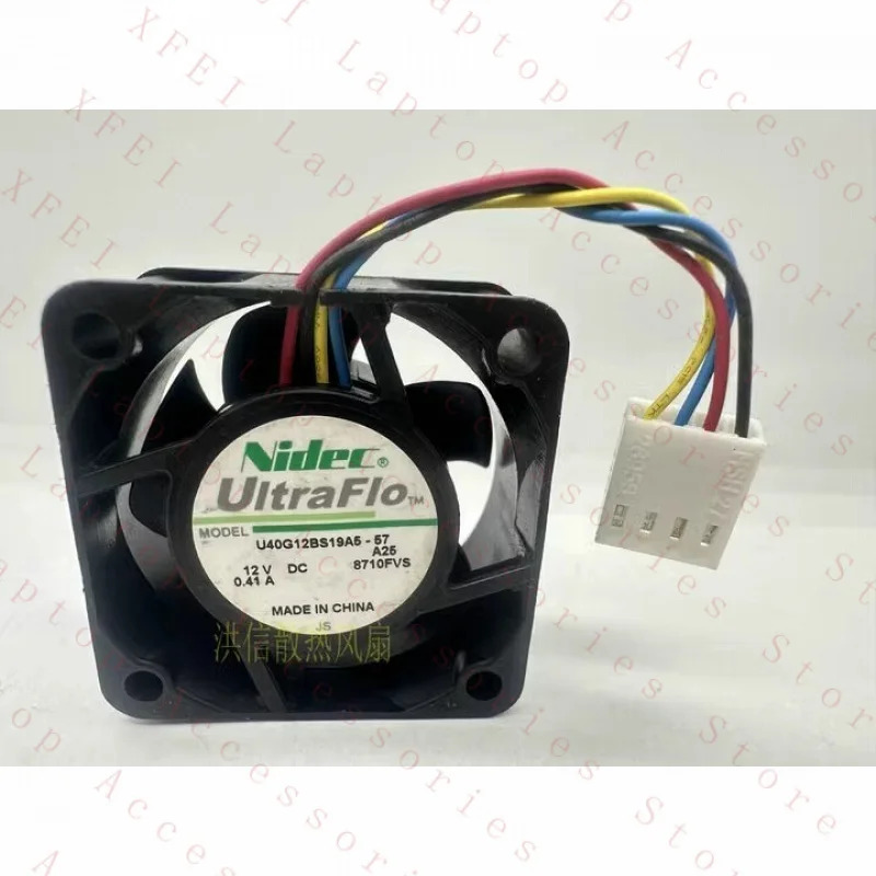 C NIDEC 팬U40G12BS19A5-57 4020 4CM 12V 0.41A 4선