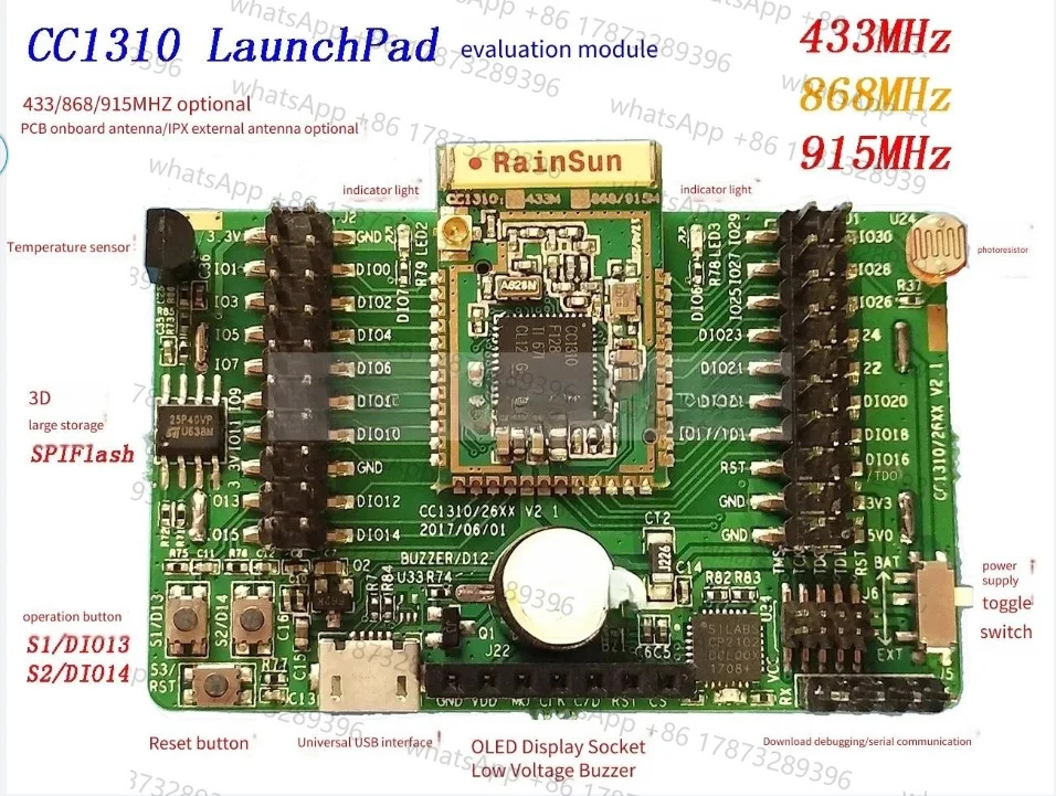 CC1350 CC1310 평가 보드 LAUNCHXL-CC1350 기본 868M