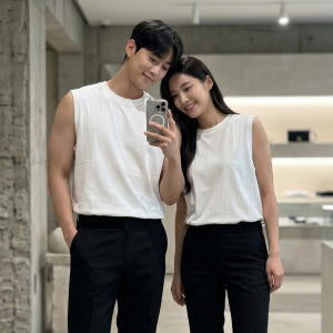 1+1 남자 남성 롱 민소매 나시티 오버핏 무지 체형보완 여름 롱기장 착용 후기 | 사이즈/핏 총정리 - 상품 이미지 4