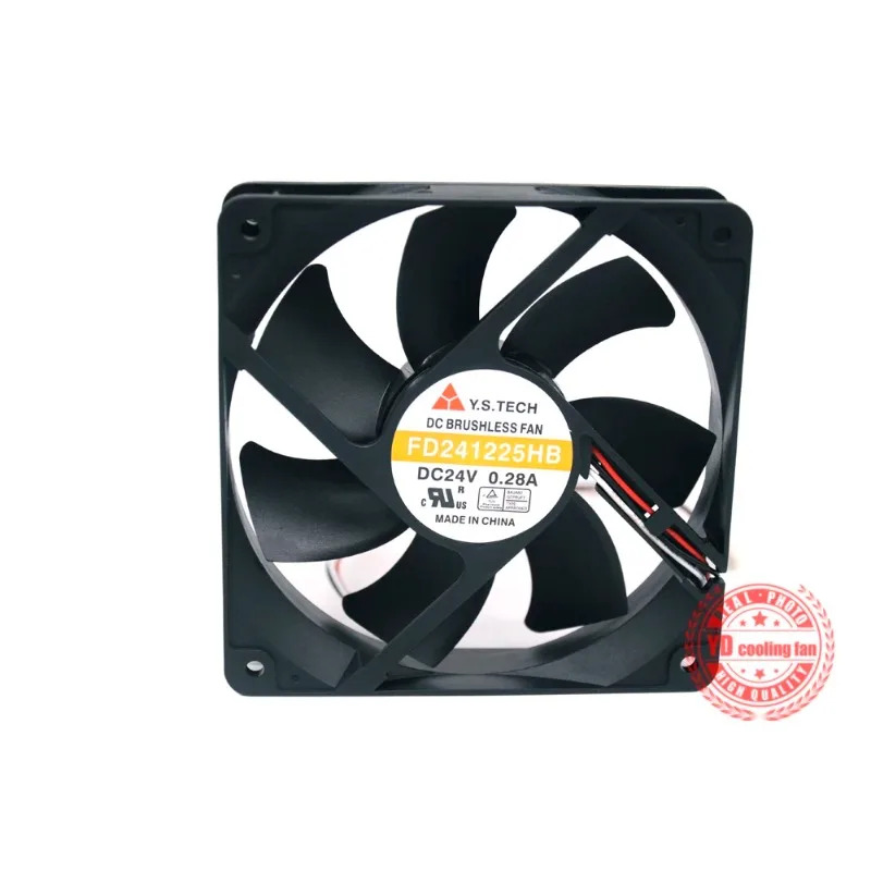 JFG Y.S.TECH FD241225HB 112CM 24V 0.28A 주파수 변환기 냉각팬