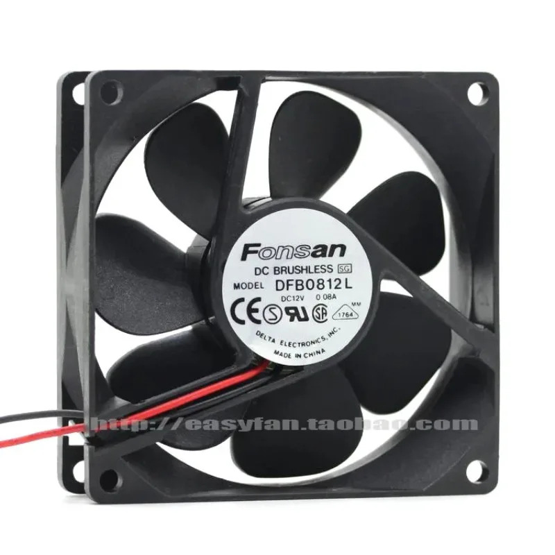 델타 폰산 8CM 8025 12V 0.08A DFB0812L 냉각팬JFG