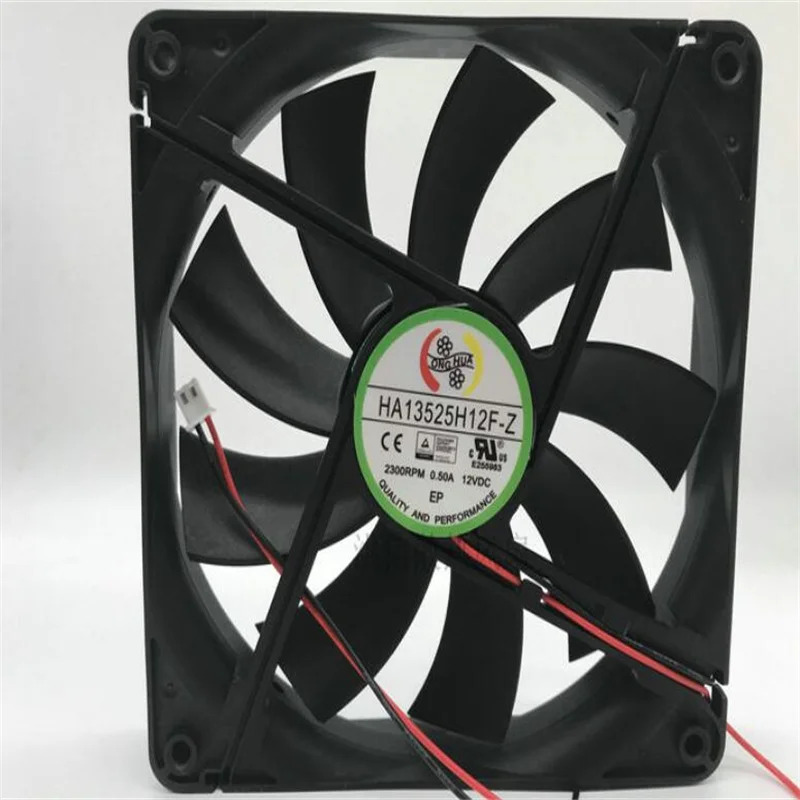 JFG 12V 0.5A HA13525H12F-Z 13.5cm 이선식 DC 팬 전원공급장치 13525팬