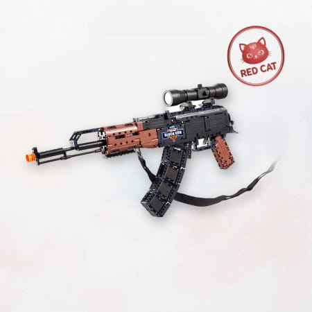 조립 블럭건 AK47 스코프 장난감총 밀리터리 성인완구