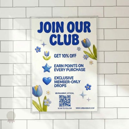 투명 아크릴 안내판 매장 홍보 회원가입 이벤트 할인 혜택 안내 벽걸이 게시판