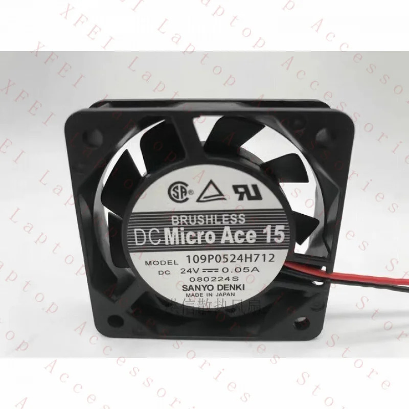 C 산요 팬109P0524H712 DC 24V 0.05A 5015 5CM 2선 냉각팬