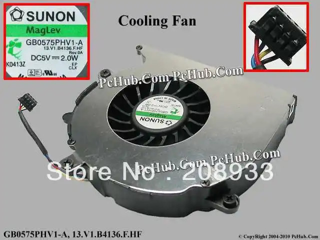 SUNON gb0575phv1-a 13.v1.b4136.f.hf 5V 2.0W 노트북 팬