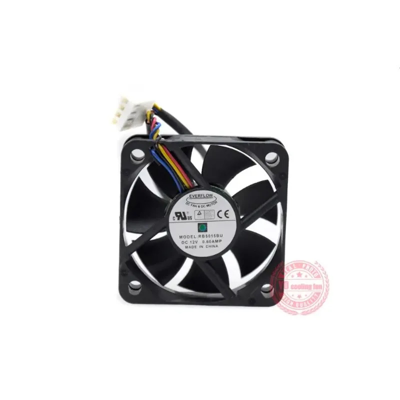 JFG For EVERFLOW RB5015BU 5015 12V 4PIN PWM 온도 제어 5CM 냉각팬