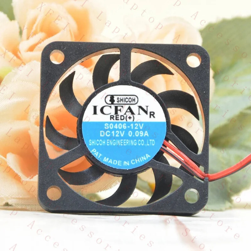 C ICFAN S0406-12V 12V 0.09A 4006/7 4 cm 초박형 냉각팬1개.