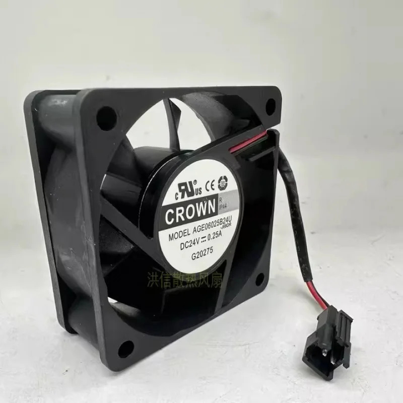 C 크라운 팬AGE06025B24U DC24V 0.25A 6025 60x25MM 2선 냉각팬