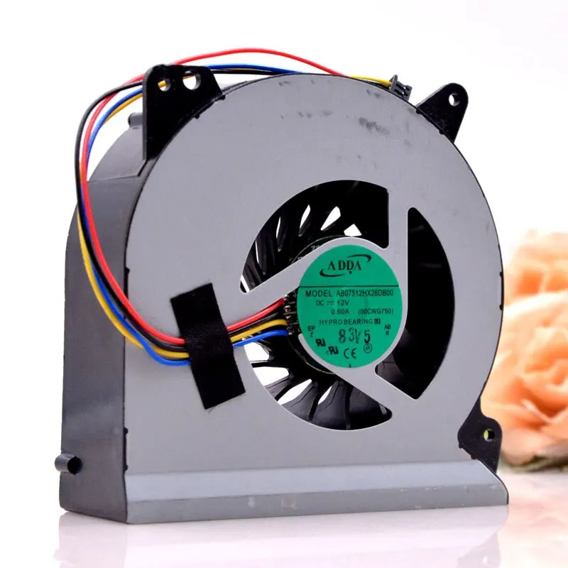 Adda Ab07512hx26db00 12v 0.60a 13n0-pcp0101 노트북 팬