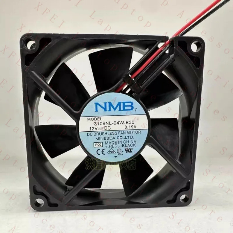 C NMB 팬3108NL-04W-B30 DC12V 0.19A 8020 80x20MM 2선 냉각팬