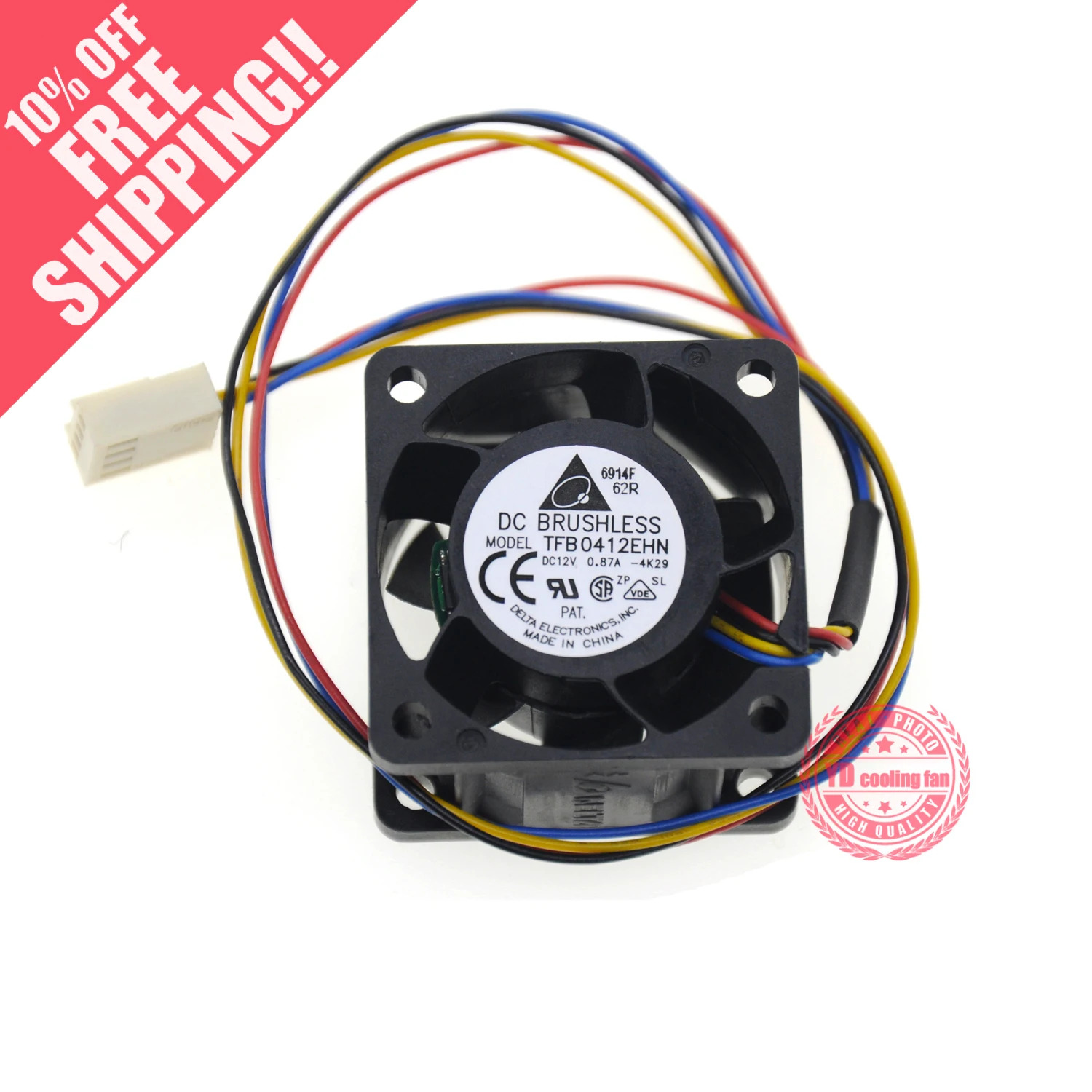 델타 TFB0412EHN 4028 0.87A PWM 4CM 서버 냉각팬JFG