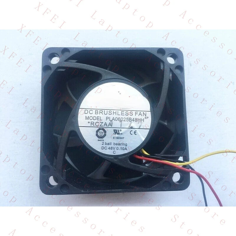 POWER LOGLC PLA06025B48HH 6CM 6025 48V 0.10A 듀얼 볼 냉각팬