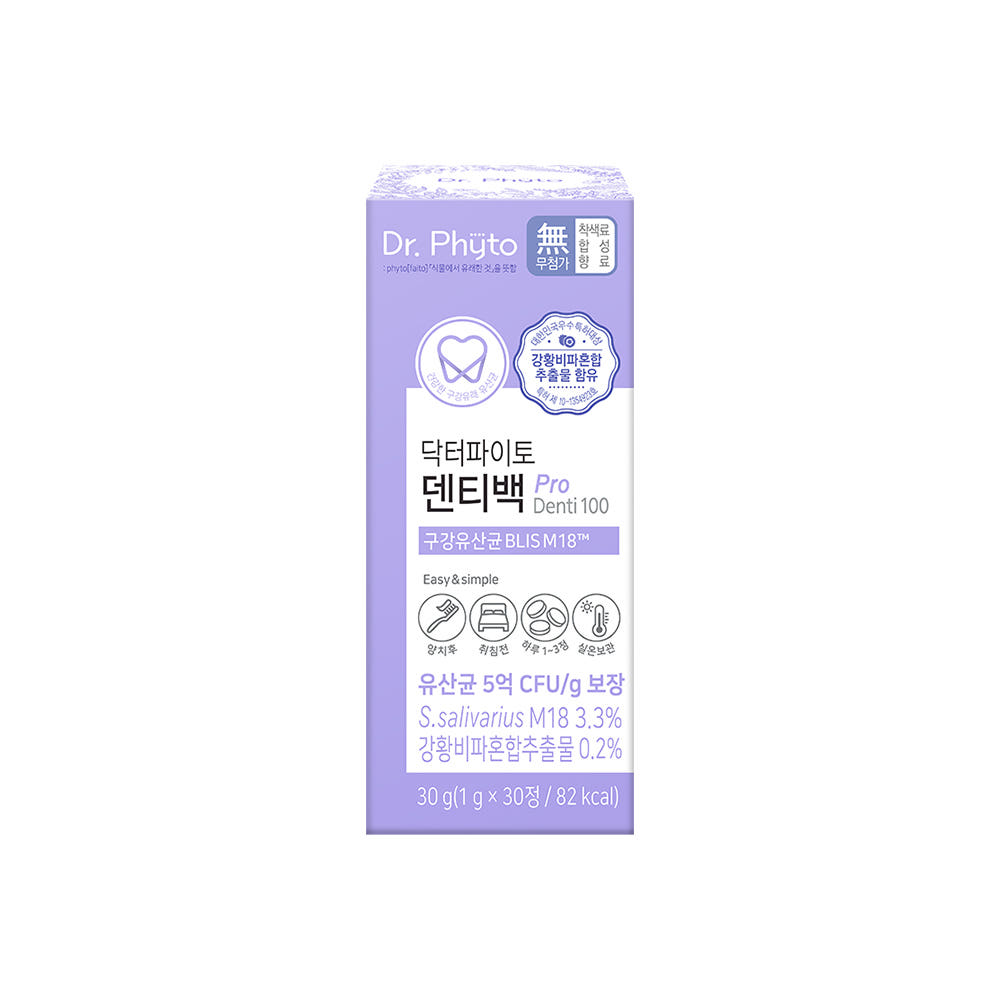 닥터파이토 덴티백 구강유산균 BLIS M18 프로바이오틱스 30정 가격 추이 닥터파이토 닥터파이토 덴티백 구강유산균 BLIS M18 프로바이오틱스 30정 - 최저가 41,000원