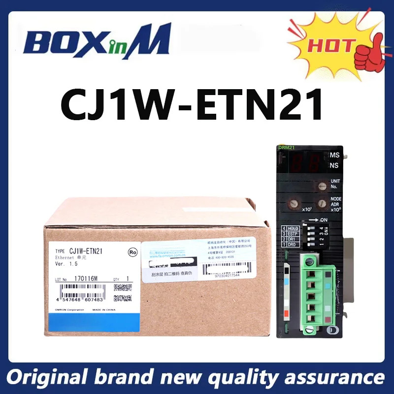 오리지널 CJ1W-ETN21 PLC 통신 모듈 유닛