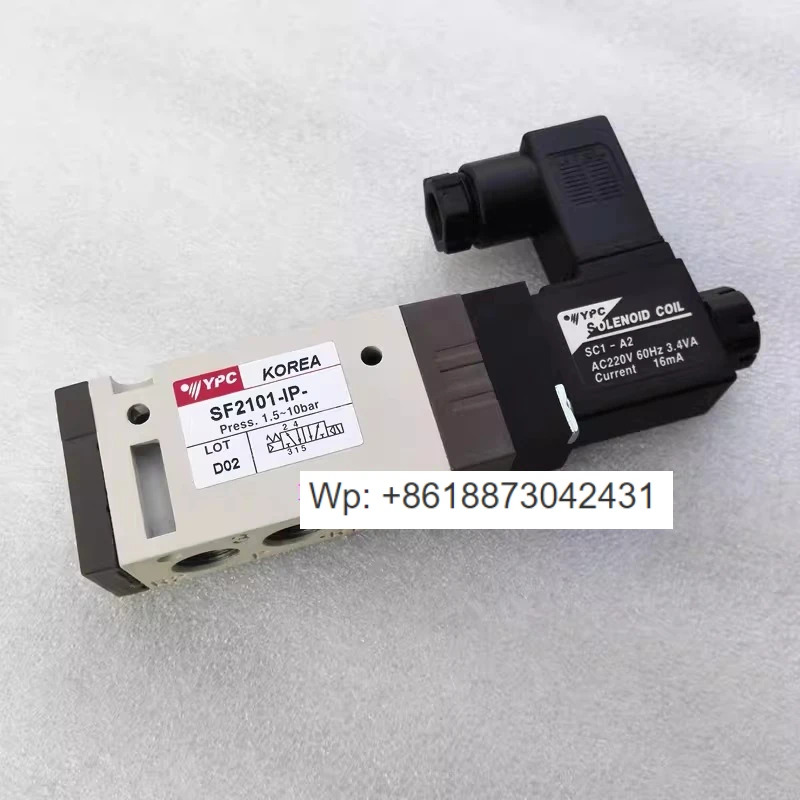 YPC 솔레노이드 밸브 SF2101-IP 코일 DC24V 자체 출력 AC220V 오리지널 A2D4