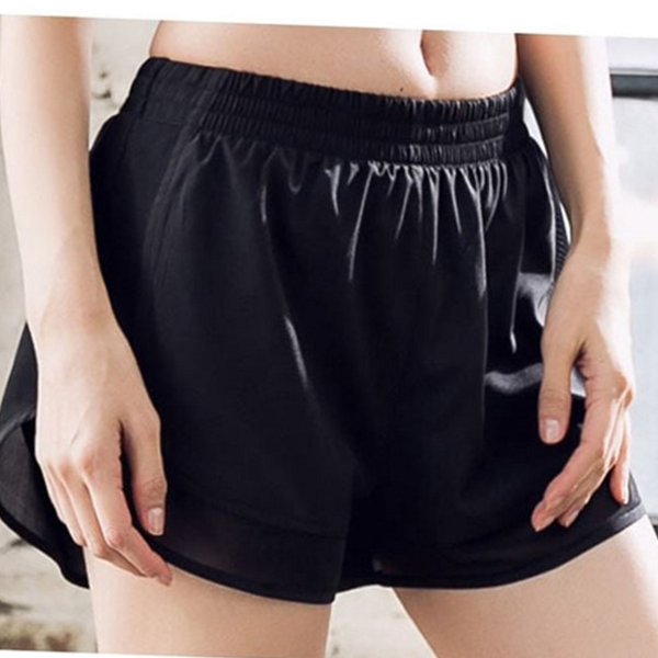 2in1 운동 반바지 피트니스 트레이닝 팬츠 여성 런닝 쇼츠 헬스복 - 상품 이미지