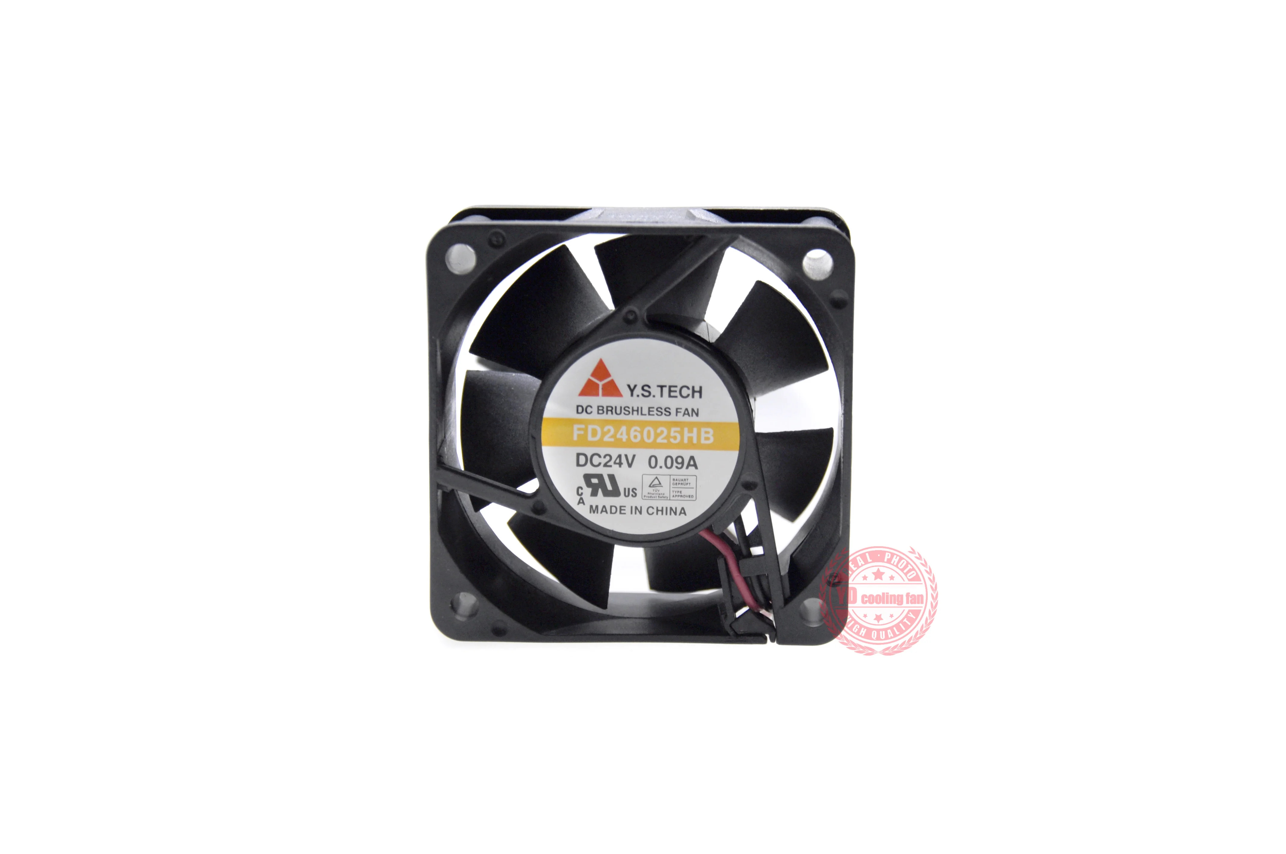 JFG Y.S.TECH FD246025HB 24V 0.09A 6025 6CM 주파수 변환기 냉각팬용