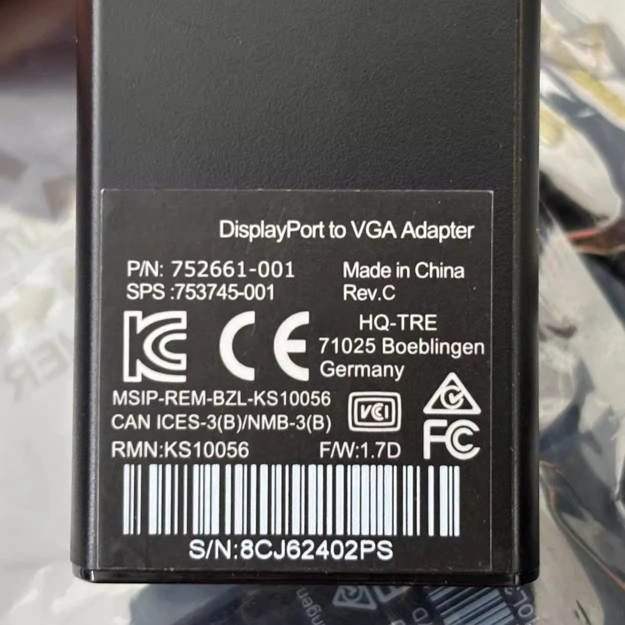 hp호환 DPVGA752661-001753745-001 AAC-DP2VGA KS10056 비디오 컨버터 케이블