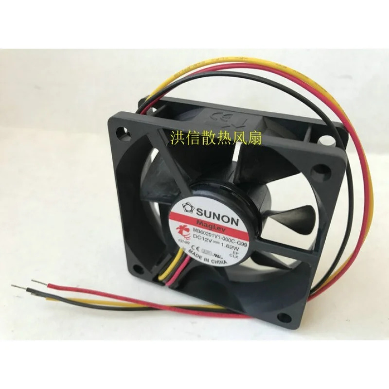 C SUNON 팬MB60201V1-000C-G99 DC12V 1.62W 6020 6cm 3와이어