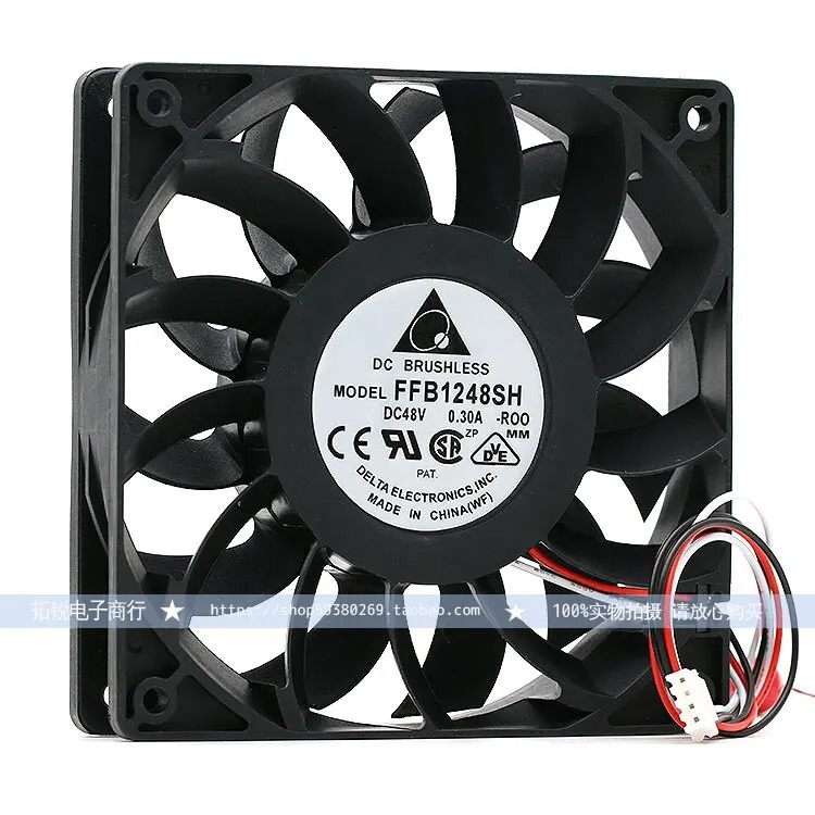 델타 Ffb1248sh 112cm 48V 0.30a 3선 정지 알람 팬