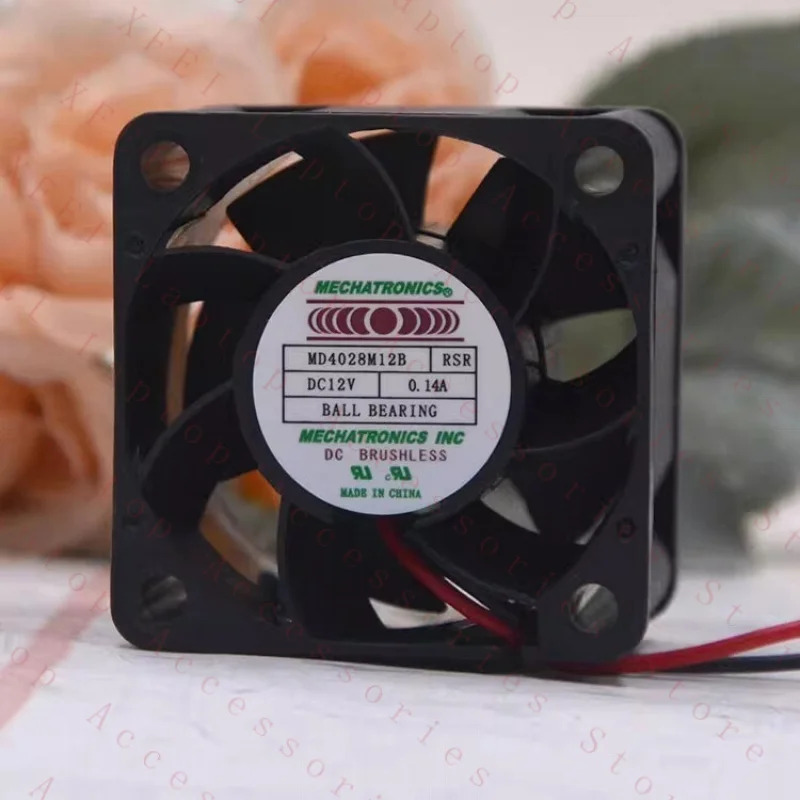C MD4028M12B 4028 DC12V 0.14A 4CM 2선식 냉각팬