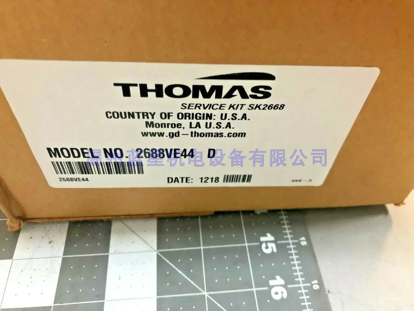 2025.4THOMAS 토마스 진공 펌프 2688ve44 115v 컴프레서 에어 2688TGHI44/38