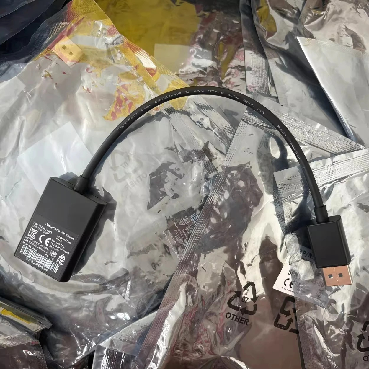 hp호환 DPVGA752661-001753745-001 AAC-DP2VGA KS10056 비디오 컨버터 케이블