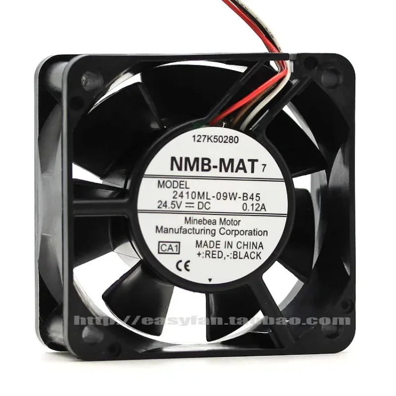 JFG NMB-MAT Minebea 2410ML-09W-B45 6CM 6025 24.5V 0.12A 냉각팬용