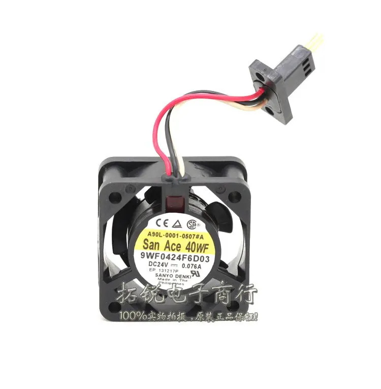 Sanyo 9wf0424f6d03 24V 0.076a 4020 방수 Fanuc 팬