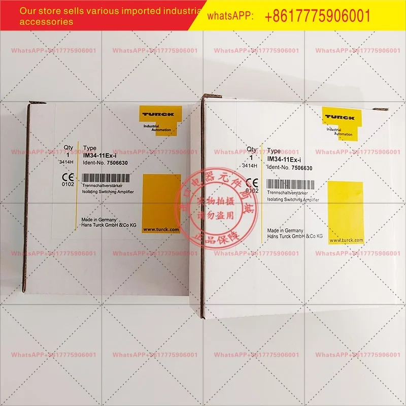 IM34-11EX-I 7506630 IM34-11Ex-Ci 오리지널 터크 안전 모듈