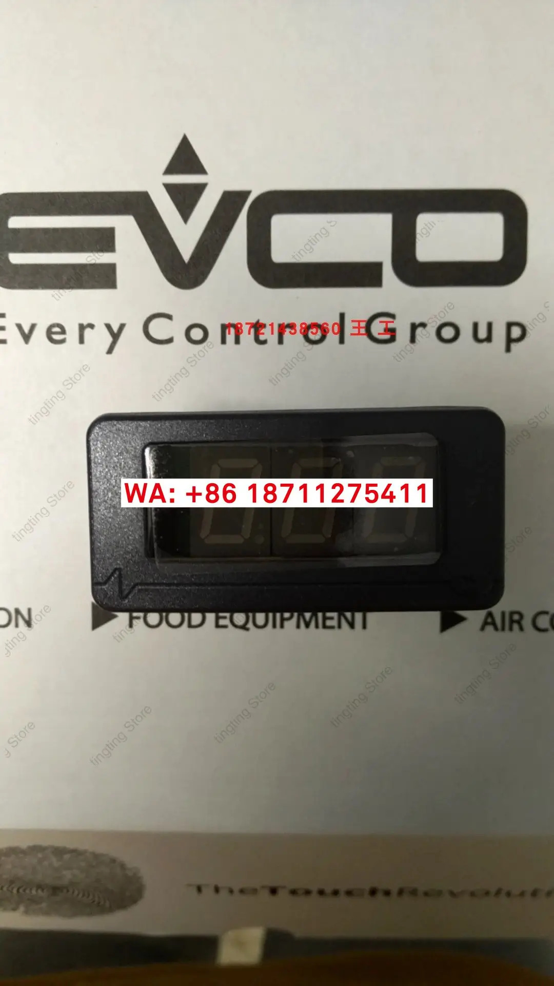 EVCO 모니터 온도 조절기 단일 출력 EV3B23N7