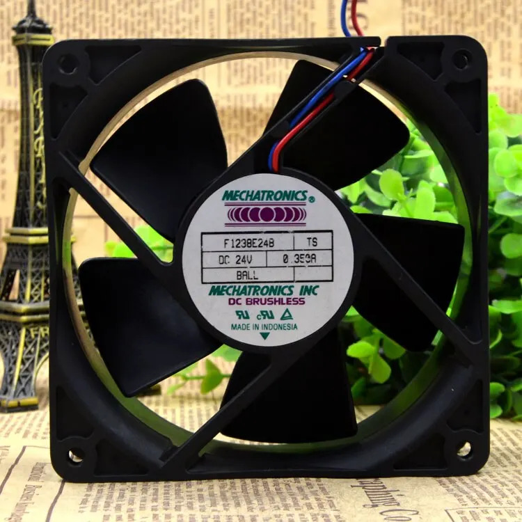 nonoi F1238E24B 24V 0.350a 12038 2선 서버 냉각팬
