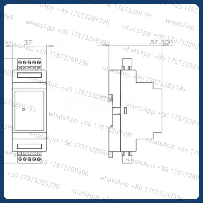 로드셀 24비트 AD 계량 트랜스미터 무게 센서 전압 전류 변환기 RS232 또는 RS485 Modbus RTU 딘 레일