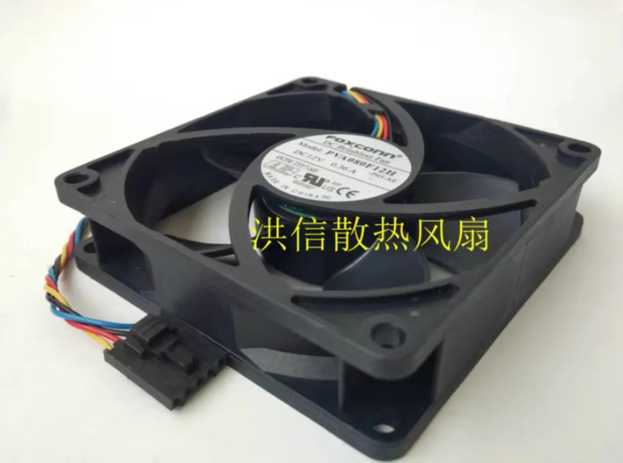 JFG 오리지널 폭스콘 PVA080F12H 12V 0.36A 80x80x20MM 4선 팬 725Y7