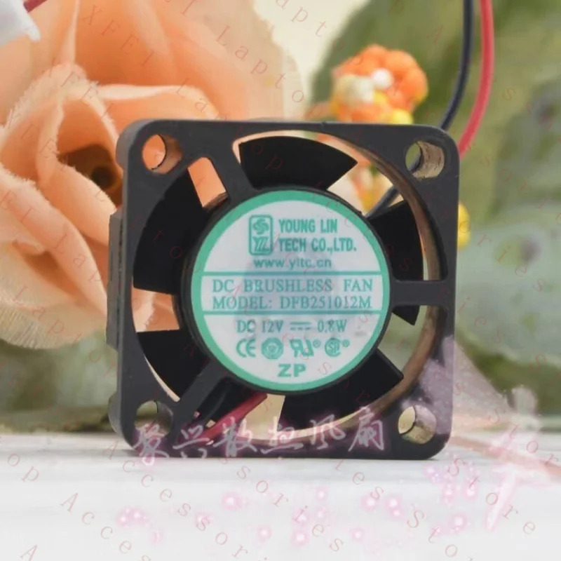 C DFB251012M 2510 DC12V 0.8W 2.5CM 2핀 냉각팬
