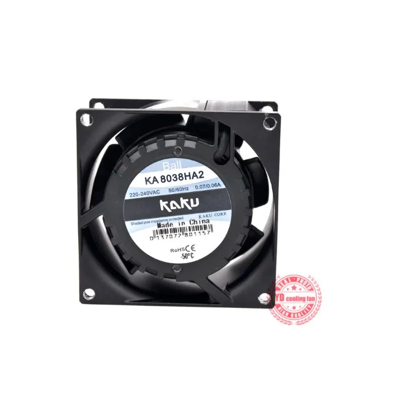 JFG 카쿠 KA8038HA2 8038 220V 0.07A 8CM 볼 베어링 냉각팬