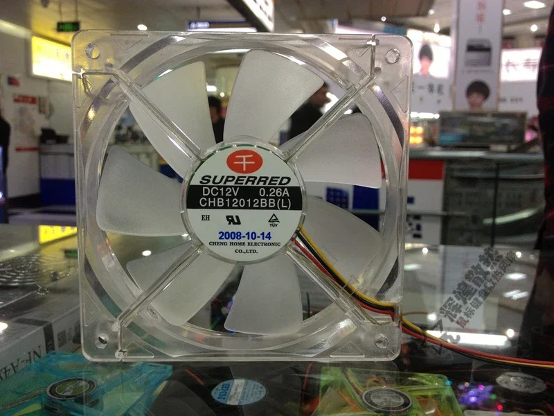 JFG For SUPERRED CHB12012BBL 12CM 112V 0.26A LED 이볼 베어링 냉각팬