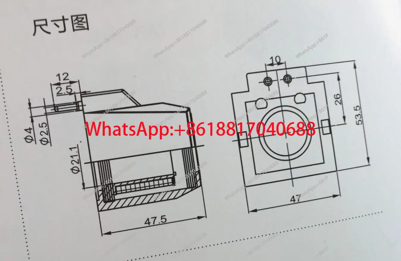 유압 솔레노이드 밸브 코일 3구 플매트 카펫 러그 AC220V 사각형