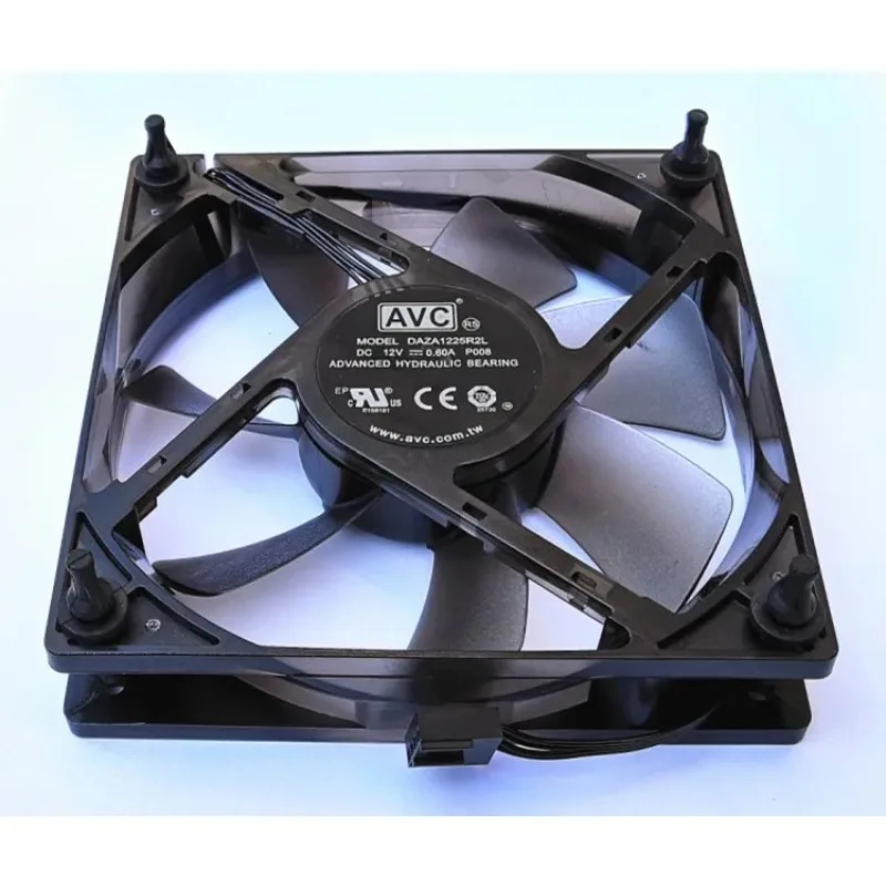 JFG 오리지널 DAZA1225R2L 12V 0.60A14선 온도 제어 냉각팬 적색등 포함