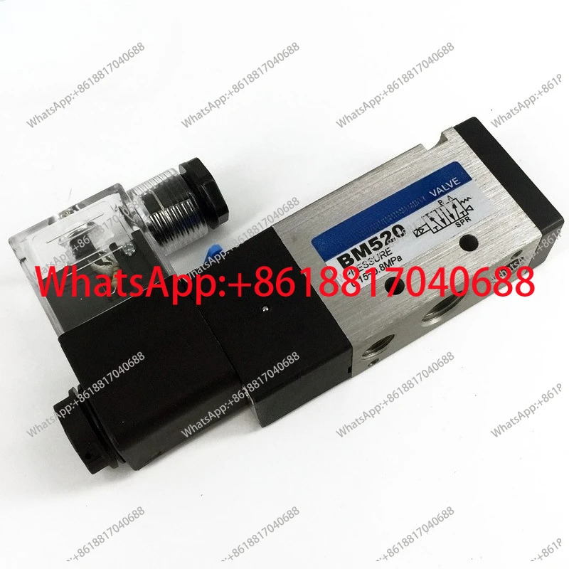 솔레노이드 밸브 BM520-02S 단일 전제어 공압 코일 DC24V AC220V DC12V