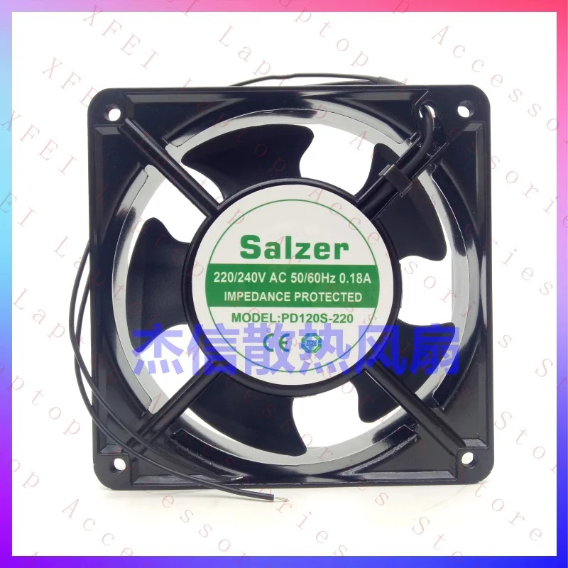 SALZER 팬 PD120S-220 AC220/240V 12038 12cm 2선 알루미늄프레임