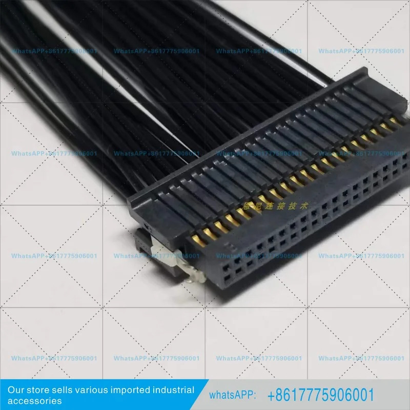 SFSD-20-28-G-10.00-SR 1.27mm 피치 이행 40핀 단일 종단 케이블