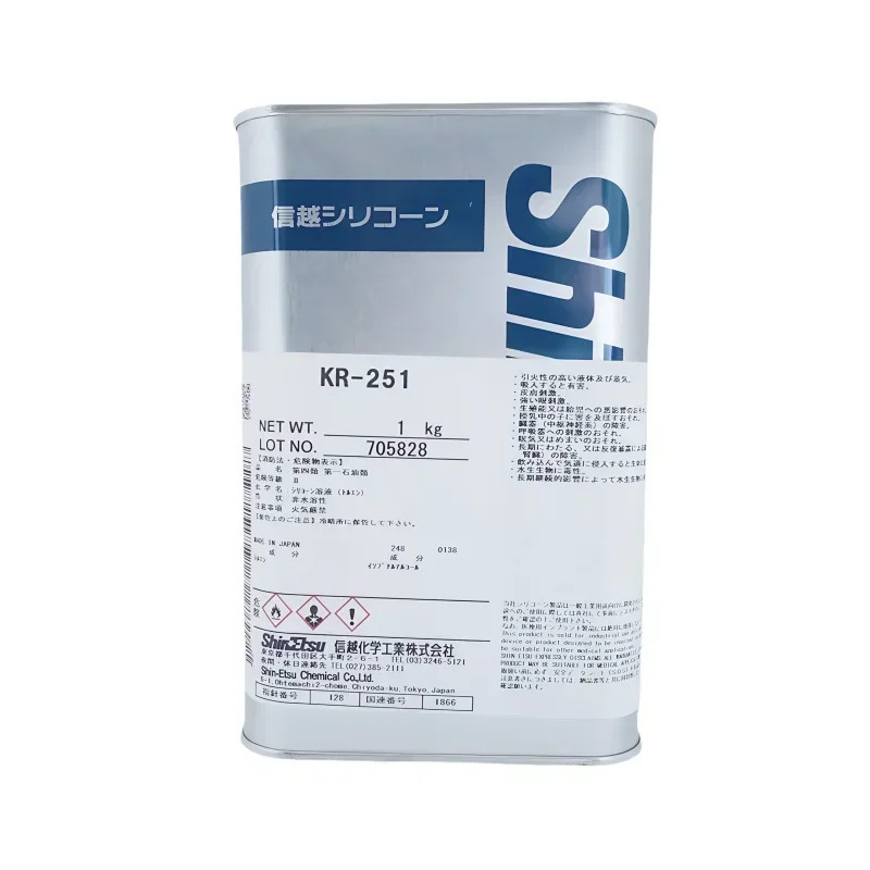 ShinEtsu KR-251 일본산 상온 경화 메틸 실리콘 수지 내후성 방수 오리지널