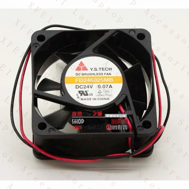 F FOR Y.S TECH FD246025MB 6025 6CM 24V 0.07A 냉각팬  za