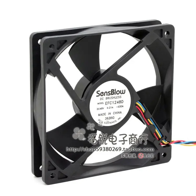 델타 EFC1248D 148V 0.21A 12CM 4선 PWM 화웨이호환 스위치보드 팬